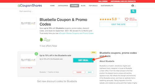 Bluebella coupon