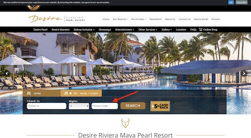 Desire Riviera Maya Resort promo code discount
