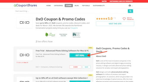 DxO promo code