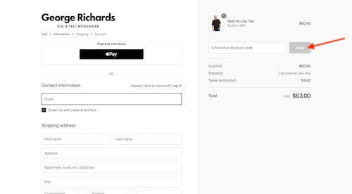 George Richards Canada coupon discount