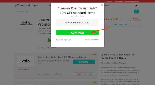 Go to the Lauren Ross Design website