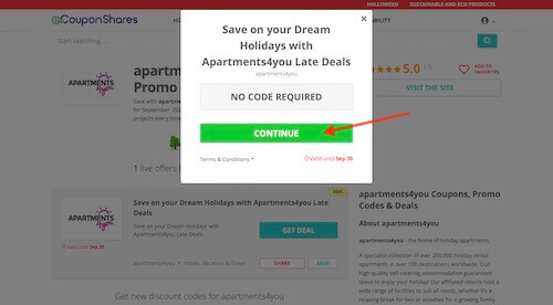 Go to the apartments4you website