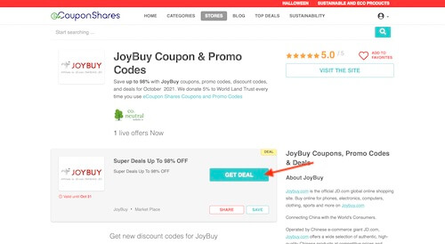 JoyBuy coupon