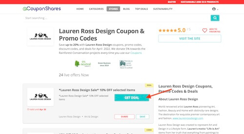 Lauren Ross Design promo code