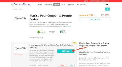 Marisa Peer coupon