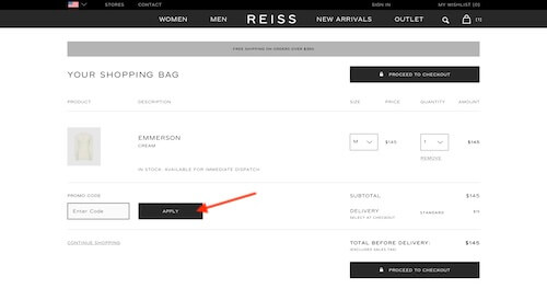 Reiss coupon discount