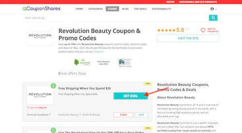 Revolution Beauty discount code