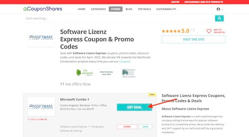 Software Lizenz Express coupon