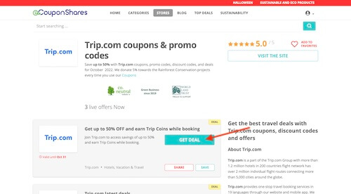 Trip.com voucher code