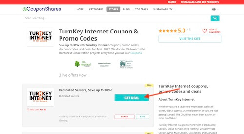 TurnKey Internet coupon