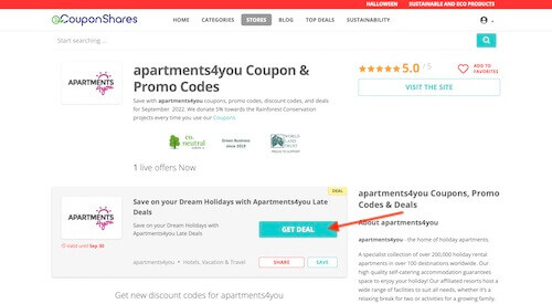apartments4you discount code